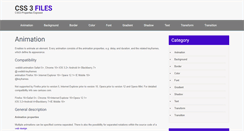 Desktop Screenshot of css3files.com